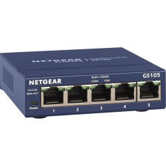 NETGEAR GS105 Unmanaged Gigabit Ethernet Switch - Enhance Your Network Performance with 5 Ports, Fast & Reliable Connectivity!